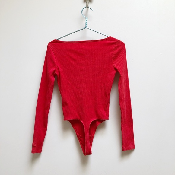 Pink Victoria Secret Ribbed Bodysuit - Picture 3 of 9